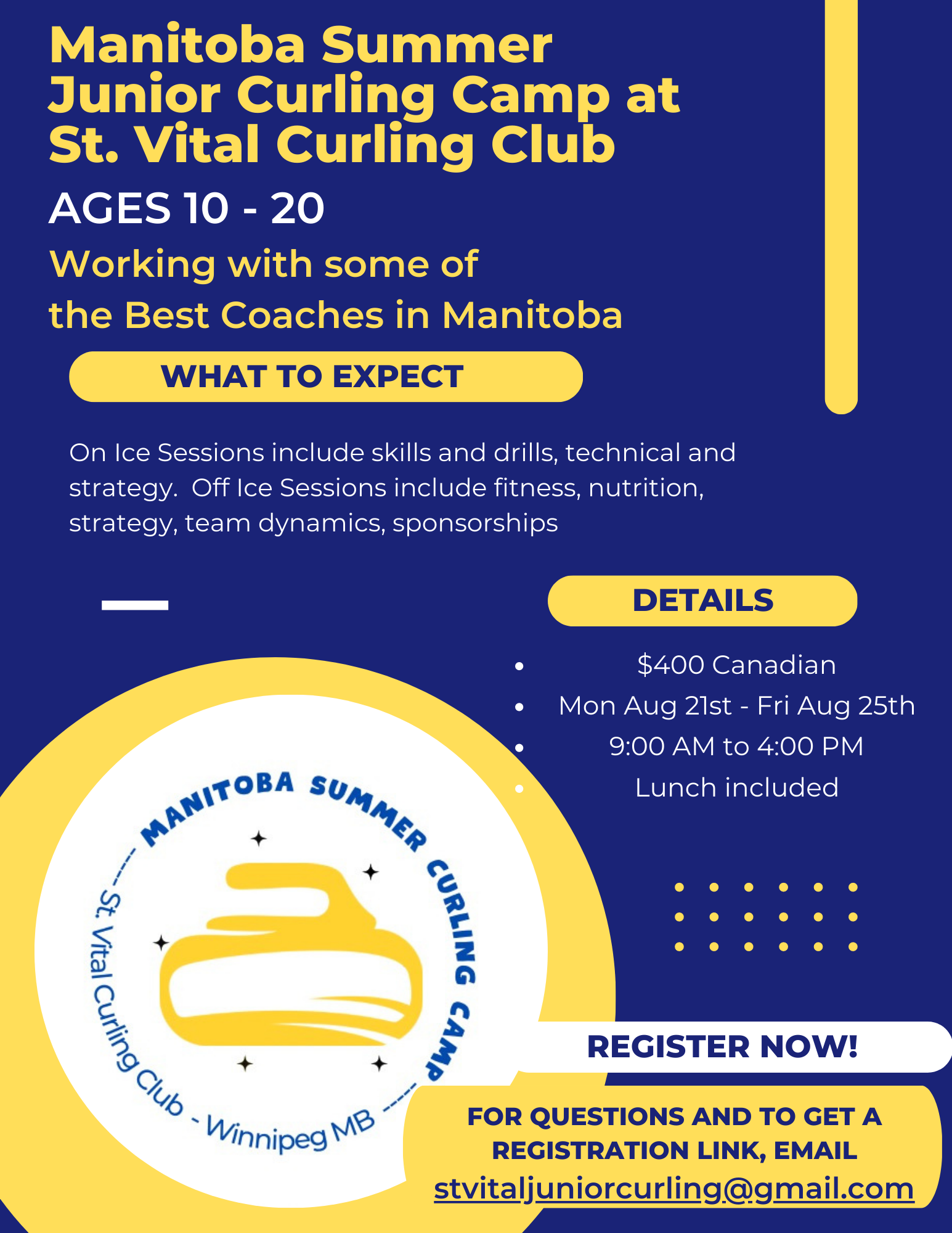Manitoba Summer Junior Curling Camp