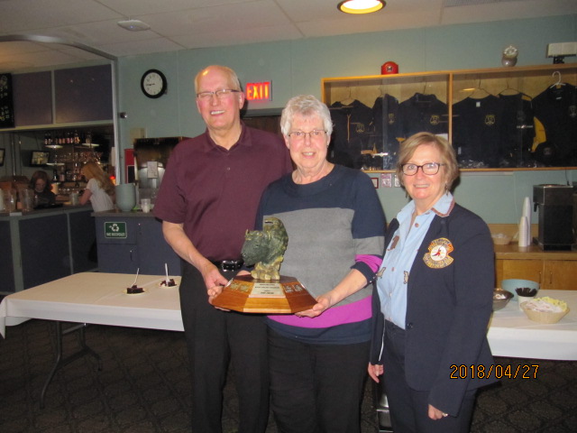Provincial Stick Curling Champions - Shirley and Ken Strand